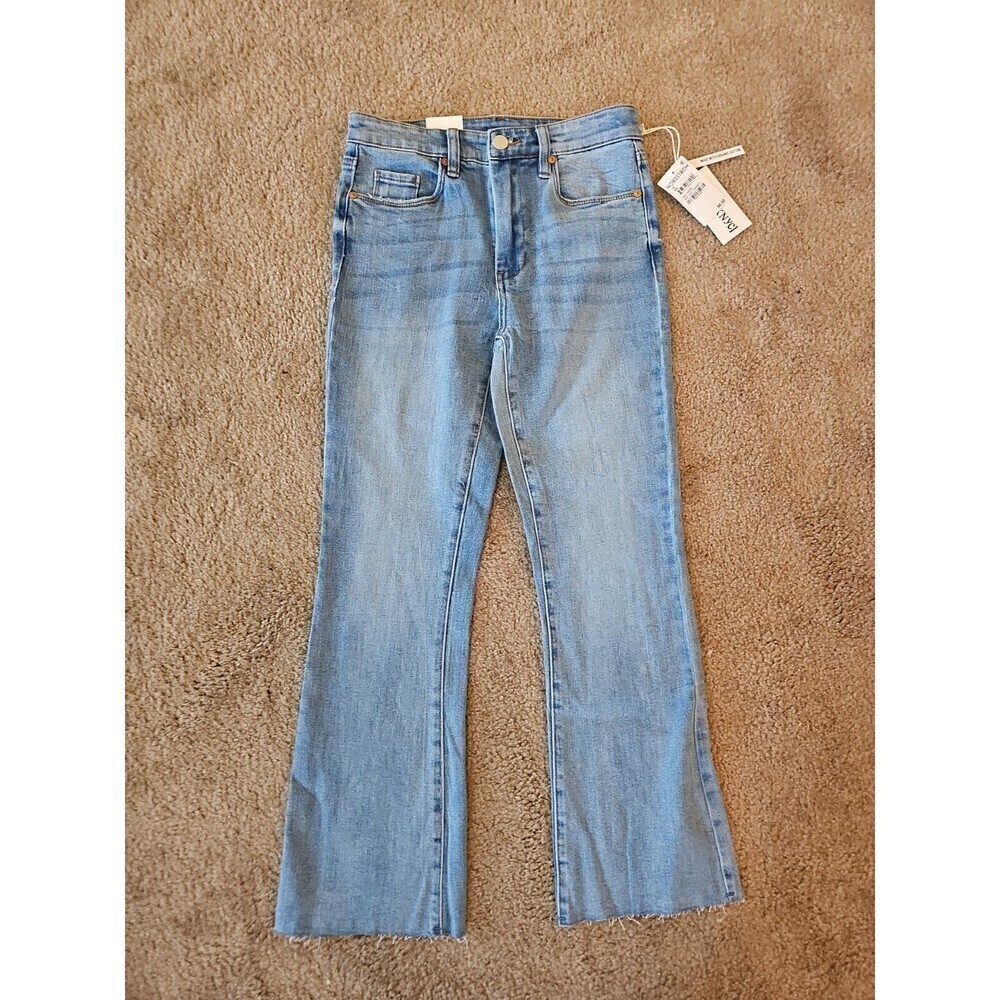 Blank NYC Varick Kick Flare Jeans Light Denim Size 25